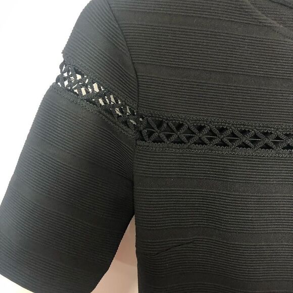 TopShop Black Cut Out A Line Dress - Picture 7 of 13